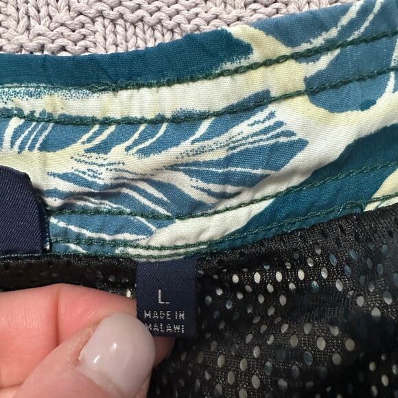 Pacific Scene green Hawaiian print swim shorts size L - Picture 5 of 8